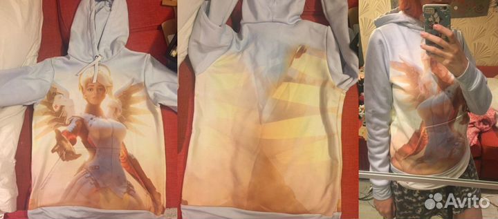 Толстовка с Мерси (Mercy, Ангела) из Overwatch