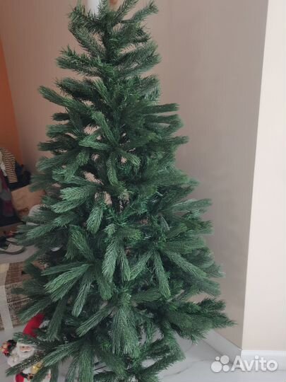 Ель искуственная литая/пвх 180