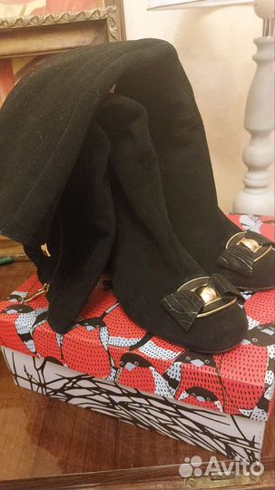 Сапоги женские натуральная замша демисезонные 37 р
