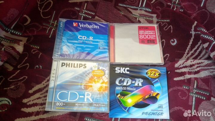 Диски CD-R - 800 Mb; 90 минут