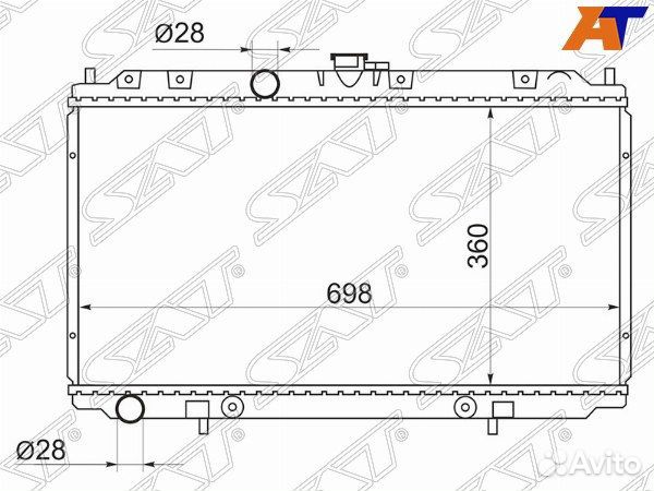 Радиатор nissan bluebird sylphy/almera G10 00-05