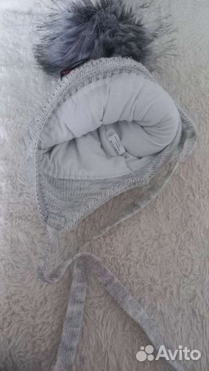 Шапка зимняя для девочки на1- 2 года
