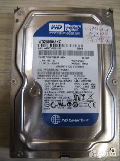 Жесткий диск SATA от 160 Gb до 500 Gb для пк