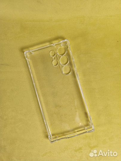 Чехол силиконовый-прозрачный (Samsung S23 Ultra)