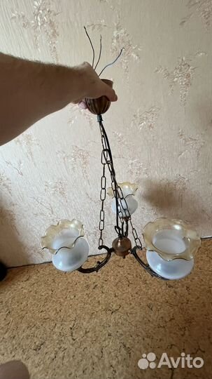 Люстра потолочная на крюке