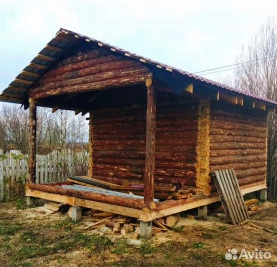 Сруб бани 4х4+2м, с Доставкой