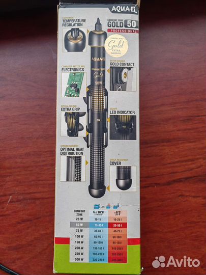 Нагреватель aquael 50W для аквариума 15 - 50 л