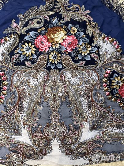 Павлопосадский платок Сон Бабочки