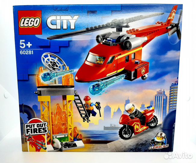 Lego City Fire Спасательный пожарный вертолёт 6028