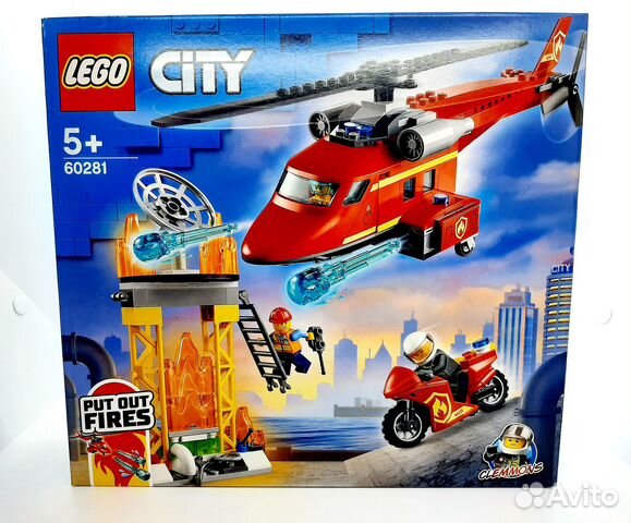 Lego City Fire Спасательный пожарный вертолёт 6028