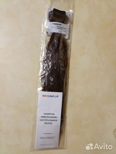 Волосы натуральные на лентах