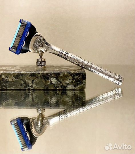 Станок для бритья из серебра