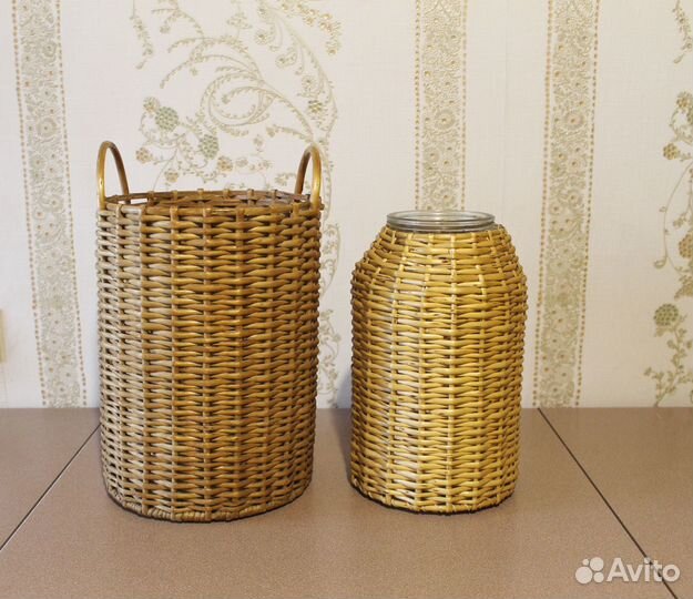 Плетеные корзинки кожух для бутыли