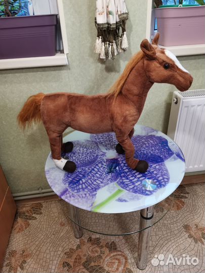 Мягкая игрушка лошадь большая