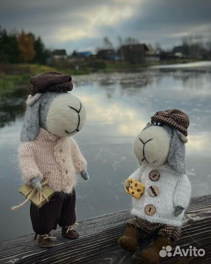 Валяная игрушка баран Леонид