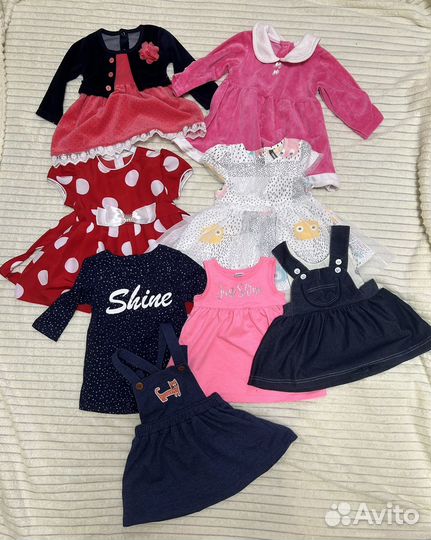 Платья для девочки 68, 74, 80