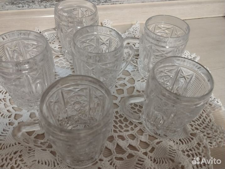 Кружки ссср.Цена за 6 штук