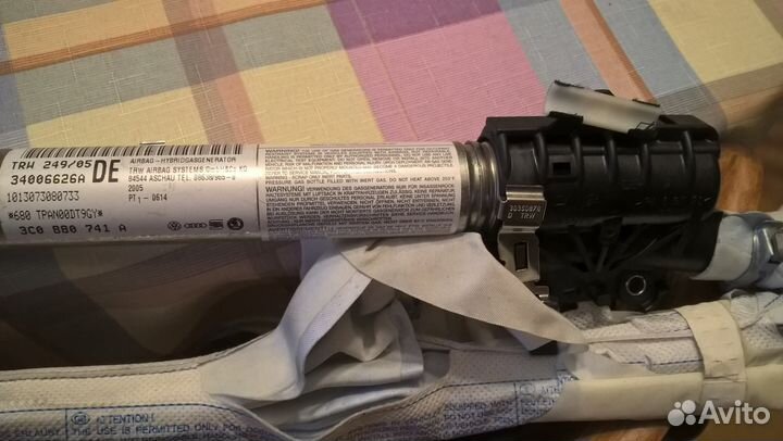 Подушка безопасности (шторка) левая, VW Passat B6