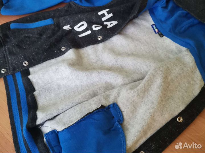 Толстовка с капюшоном на кнопках для мальчика