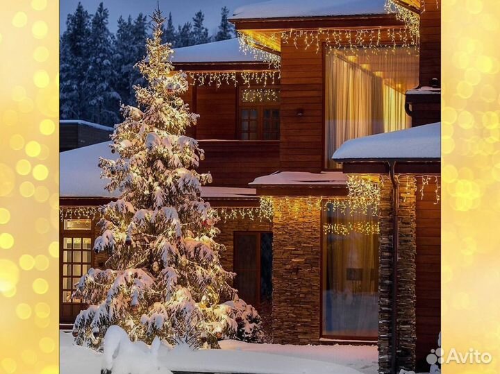 Гирлянда бахрома (уличная)