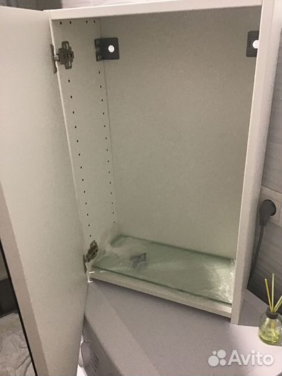 Шкафчик для ванной навесной с зеркалом IKEA
