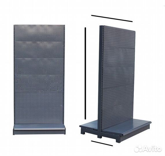 Стеллаж с перфорацие под крючки