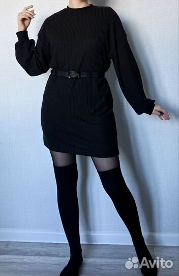 Платье женское черное короткое