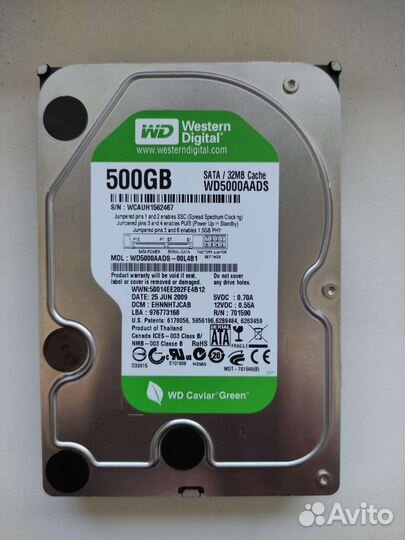 Жесткий диск Hdd 500Gb
