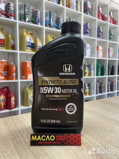 Масло honda 5W30 Synthetic Blend SP/GF-6A -1л