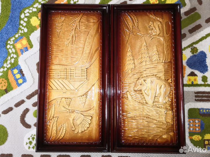 Нарды ручной работы - Охота