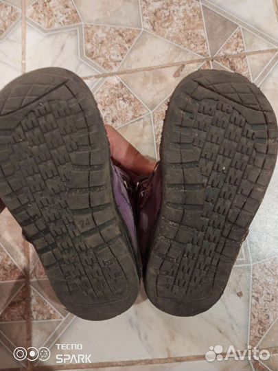 Ботинки демисезонные для девочки 24 размер