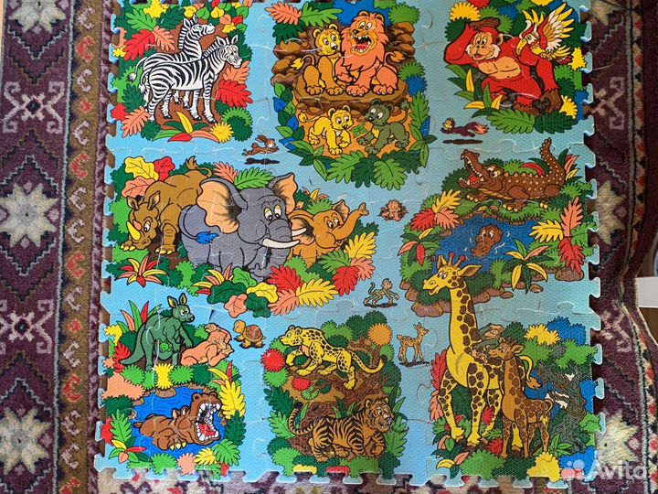 Детский коврик пазлы