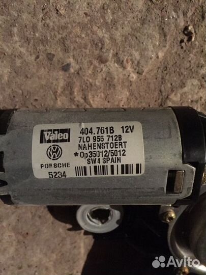 Мотор заднего дворника cayenne 955/ 957