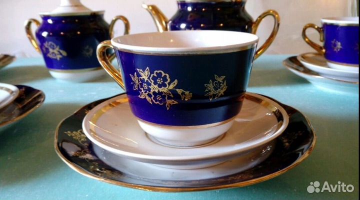 Фарфоровый чайный сервиз СССР