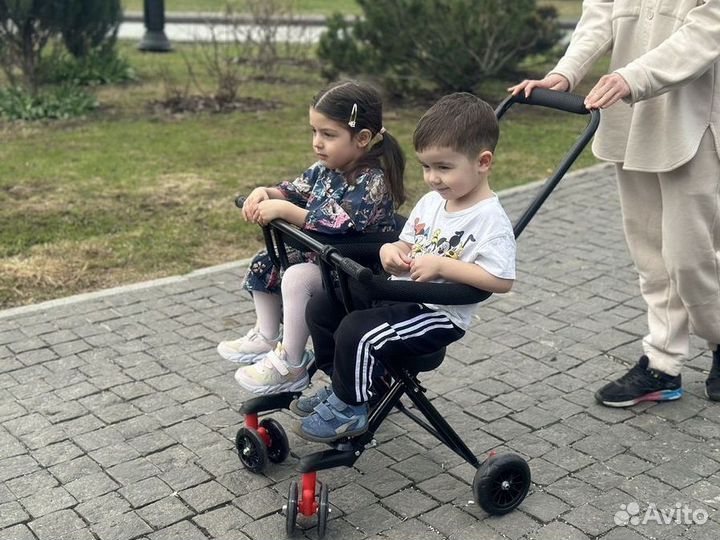 Коляска трость для двойни