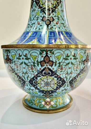 Ваза клуазоне Китай 1910-20 гг