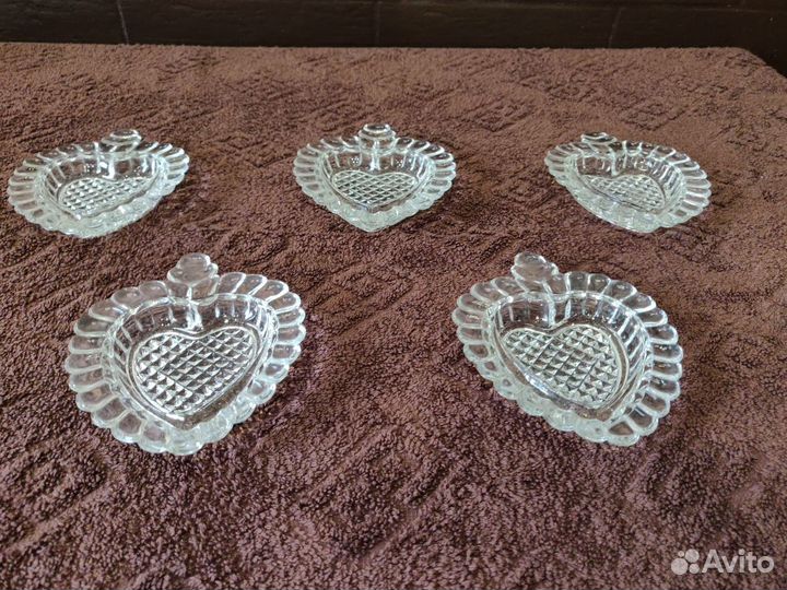 Хрустальные розетки (блюдца)