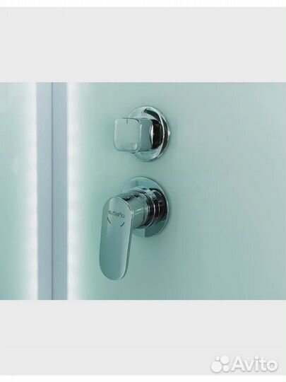 Кабина полукруглая с крышей и LED освещением esbano ES-L90CR. размер: 90 х 90 х 210