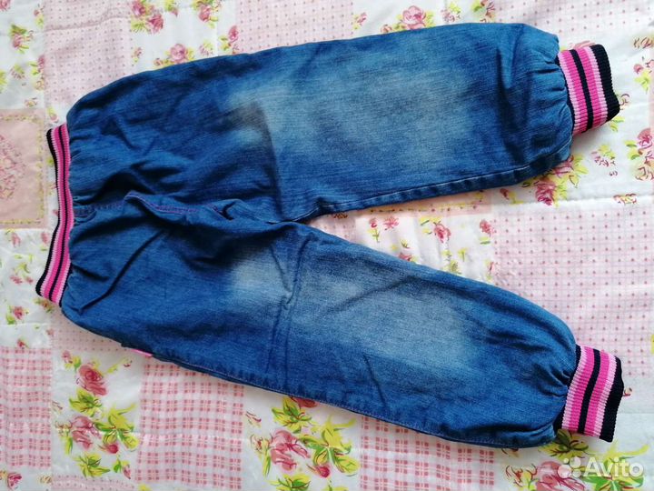 Теплые джинсы для девочки