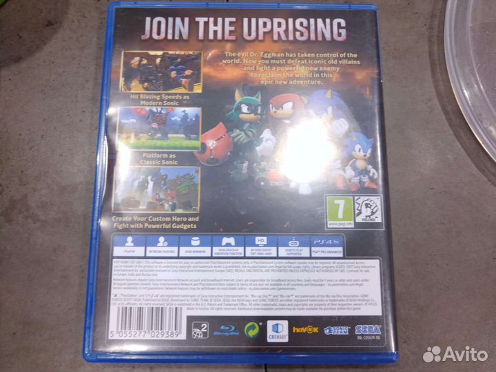 Игра для приставки sonic forces