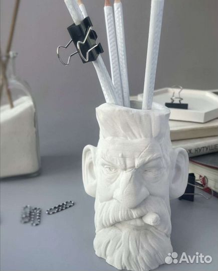 Кашпо из гипса 