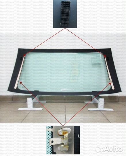 Стекло заднее с электрообогревом Daewoo Matiz I 5D