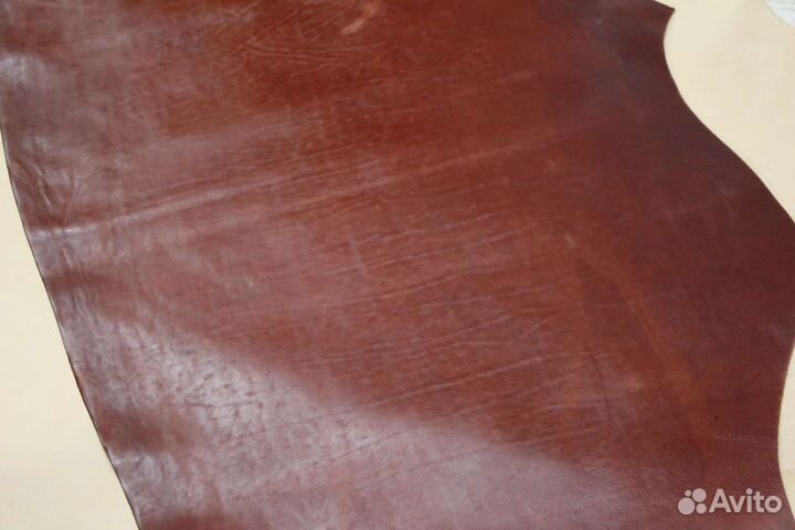Юфть. Цвет коньяк. Толщина 1,8-2,2 мм