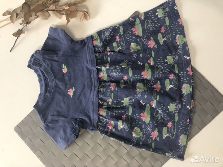 Платье летнее для девочки 80