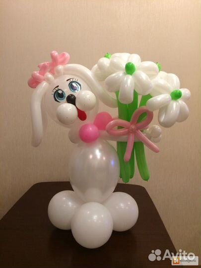 Фигуры из воздушных шаров,цветы из шаров