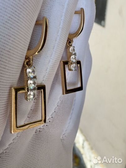 Золотые серьги 585 проба