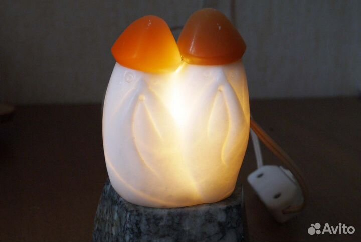 Светильник каменный «Грибная пара» СССР