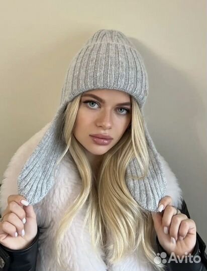 Шапка - ушанка / Ангора / Новая