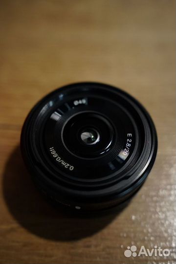 Объектив Sony E 20 mm f2.8