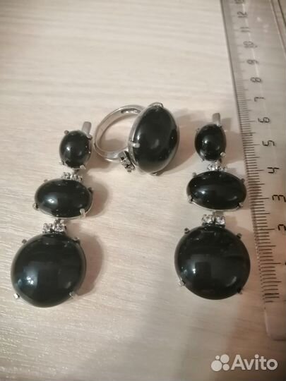 1.Серебро набор комплект. 2.Серьги с топазами